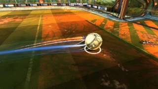 RocketLeague amazing DeLorean demolition OUTATIME, for goal