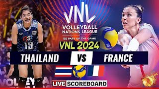 VNL LIVE │ THAILAND vs FRANCE Live Score Update Today Match VNL 2024 FIVB VOLLEYBALL NATIONS LEAGUE