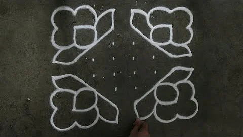 Beautiful dots rangoli designs for beginners 8×8 dots kolam rangoli designs | latest muggulu designs