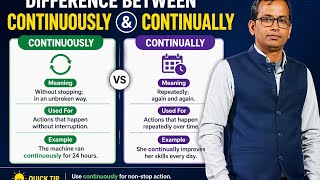 Continuously Vs Continually|| confusing words|| EnglishwalaSP 
