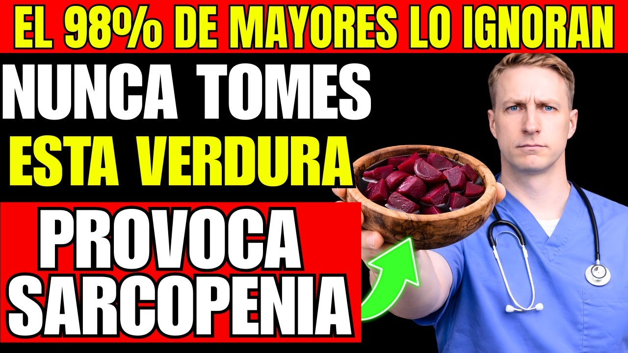 5 Verduras PELIGROSAS que te Hacen PERDER MUSCULO y 5 que lo RECONSTRUYEN (Mata la SARCOPENIA)