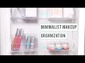 Diy minimalist makeup organization