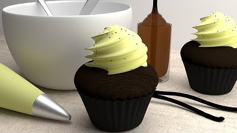 How to make Cupcake Buttercream | Blender Beginner Tutorial - part 2 (Compositing, UV, & Texture)