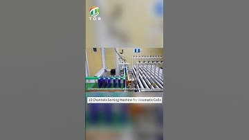 10 channels OCV sorting machine for prismatic cells #factory #productionline #sorting #equipment