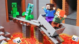 I Survived 100 Days Of Hardcore Minecraft  Best of Lego Animation Compilation | Brickmine