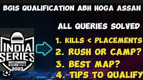How to Qualify BGIS IN-GAME QUALIFIERS | Secret Strategy to qualify Bgis in game qualifiers 2023