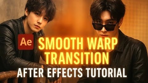warp transition tutorial || after effects