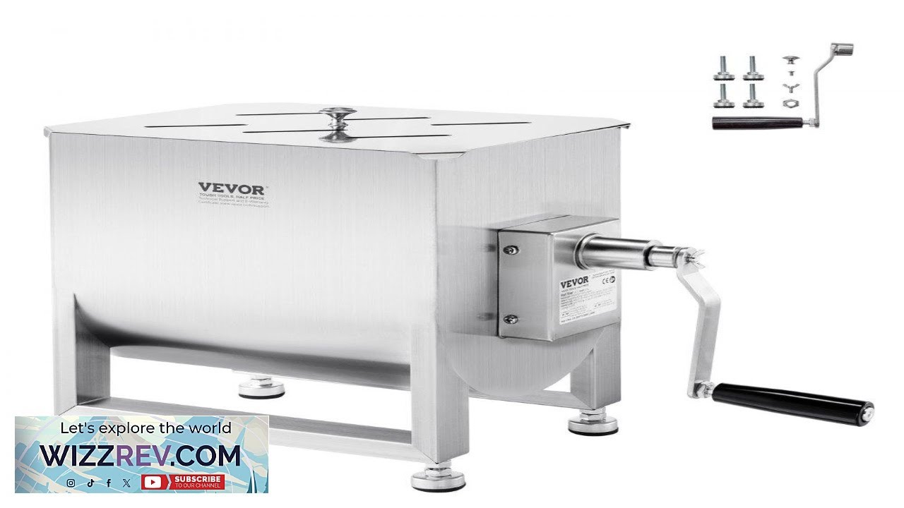 VEVOR Commercial Meat Mixer 120 L Tank XZ 12B Drive Motor