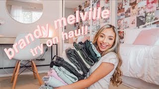 HUGE SUMMER TRY ON CLOTHING HAUL! brandy melville, forever 21 + more