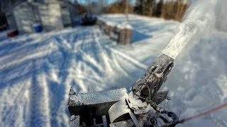 Snow Blower on a Kubota Tractor - Buffalo Snow Storm 2024