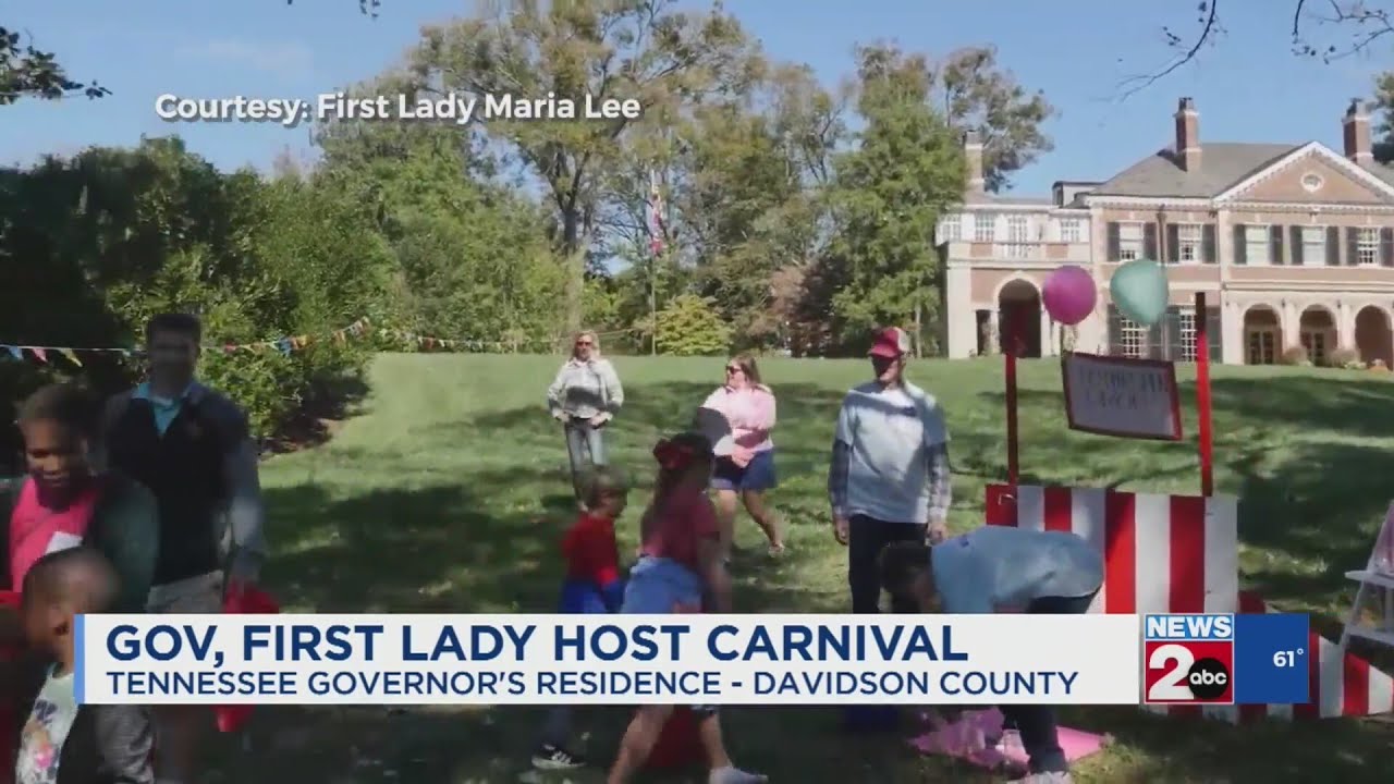 Gov. Bill Lee, First Lady Maria Lee throw carnival for kids who participated in service challenge
