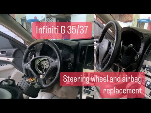 Infiniti G 35/37 steering wheel and airbag replacement how to!!