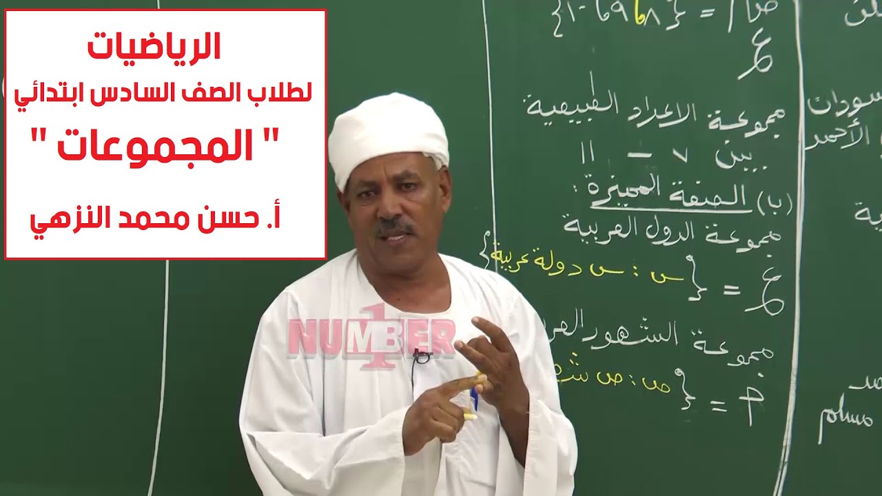 الرياضيات | المجموعات | أ. حسن محمد النزهي | حصص الصف السادس