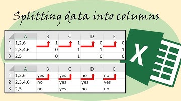 MS Excel: Splitting data into multiple columns