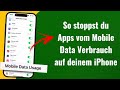 So stoppst du Apps vom Mobile Data Verbrauch auf deinem iPhone | Deutsch