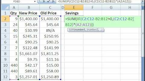 Excel Magic Trick 399: NA Error Trouble in Array Formula