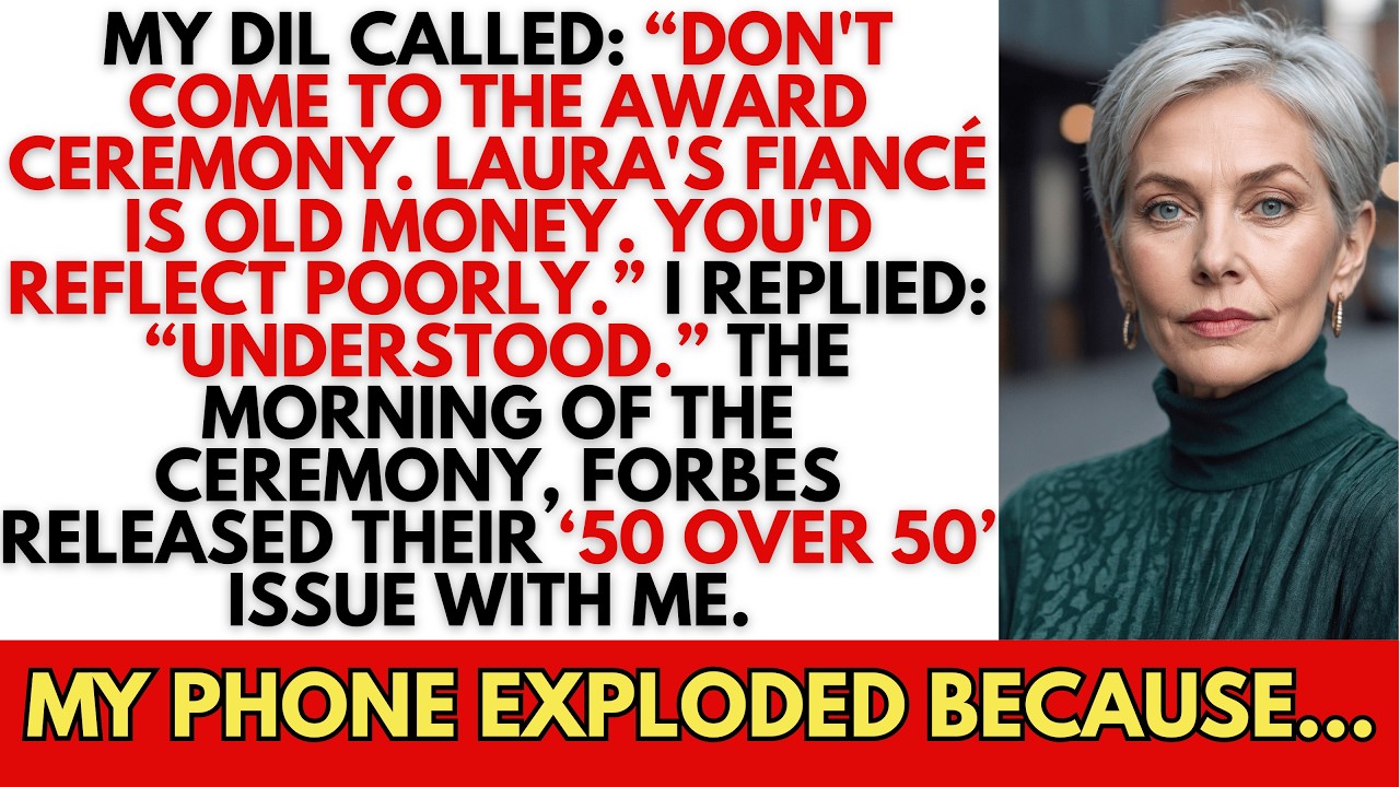 Моя невестка сказала: «Пропусти церемонию награждения, ты слишком неловкая». Затем на обложке For...