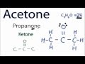 Acetone and Ketone Structures