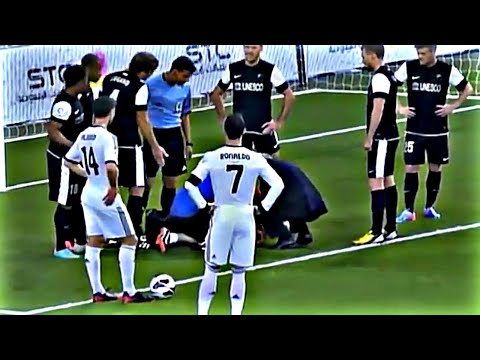 عندما كسر رونالدو قدم حارس المرمى بسبب تسديدة صاروخية