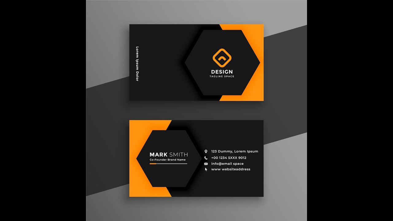 Professional Creative Business Card In CorelDRAW 9 X6 X8 Free Download In CDR File By Bilal 