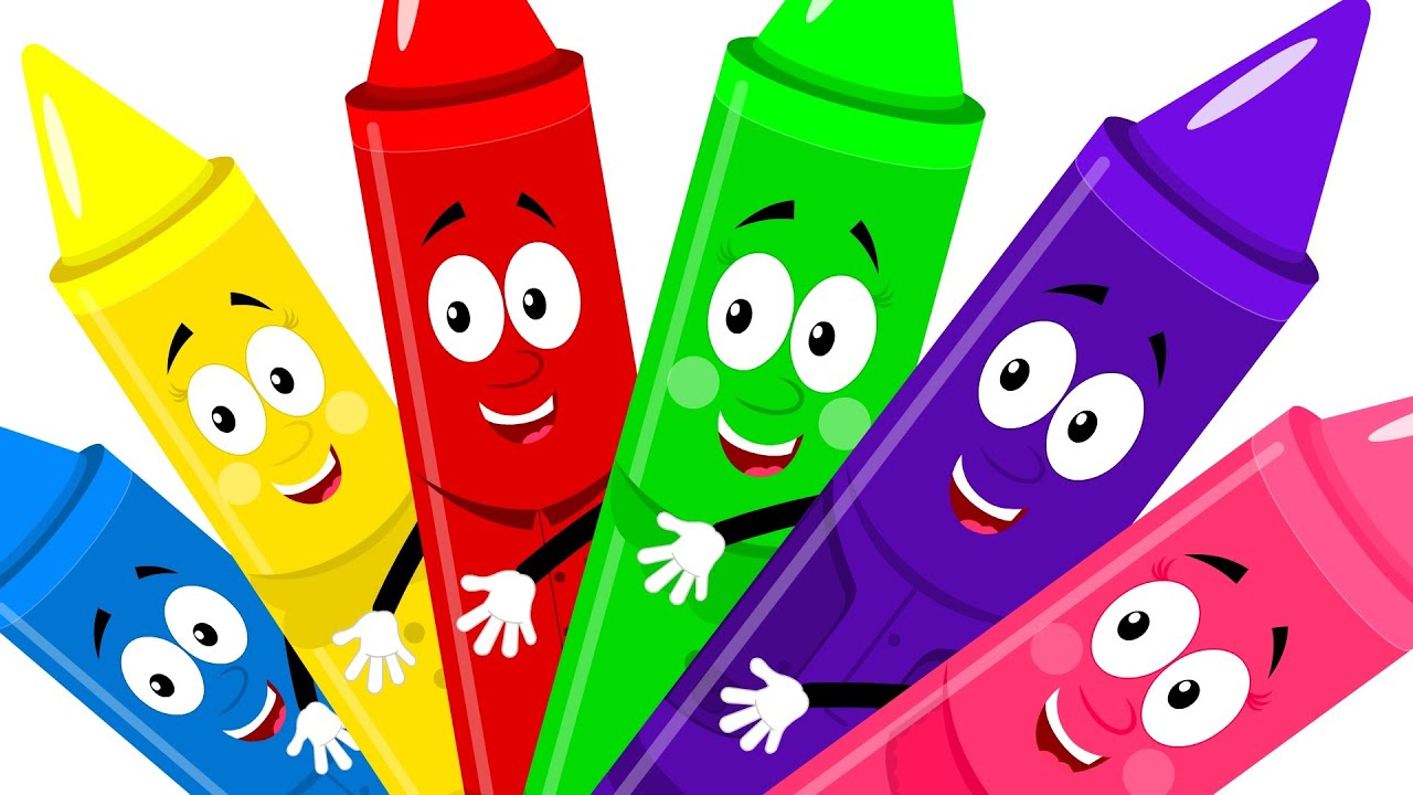 Crayons Colors Song | Learn Colors | Nursery Rhymes | Kids Rhymes | Baby  Video | Colors - YouTube