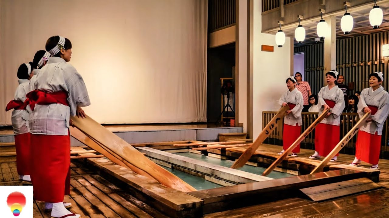 4K25FPS 草津温泉の湯もみショー［群馬/草津町］2021