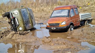 ГАЗЕЛЬ 4х4 против БУХАНКИ на бездорожье ... Такого никто не ожидал! RC OFFroad