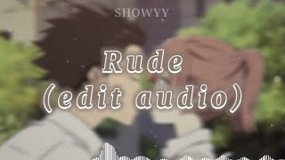 Rude Magic! edit audio
