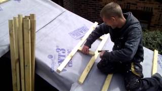 How to set out the timber lats for a roof