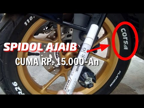 Spidol Ban Toyo Paint Indonesia | Test Sikat Dan Semer Ban. 