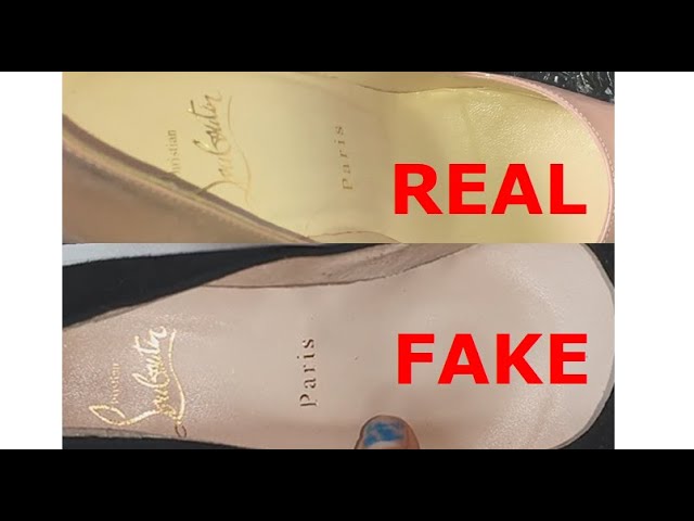Real vs Fake Louboutin How to spot counterfeit Christian Louboutin high heel - YouTube