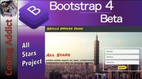 Bootstrap 4 Project - All Stars Project Bootstrap 4 Beta