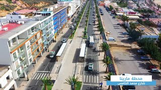 🚎 مشاهد جوية لمسار الحافلات ذات المستوى العالي BHNS بمدينة أكادير بعد نهاية الأشغال 🚧