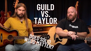 Taylor 114e vs Guild OM-140ce | How Much Does Solid Wood Matter?