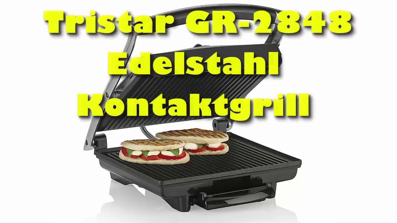 Tristar GR 2848 Edelstahl Kontaktgrill Test - YouTube