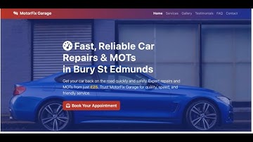 Build a Website in Under 60 Seconds! | Instant Website Builder Demo (MotorFix Garage)