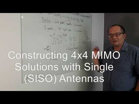 Constructing 4x4 MIMO solutions using Poynting SISO Antennas. We use the LPDA-92 with BRKT-030 and BRKT-033 as ...