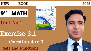 Exercise 3.1 class 9  chapter 3 new  book advanced Maths 2025|National curriculum of Pakistan.