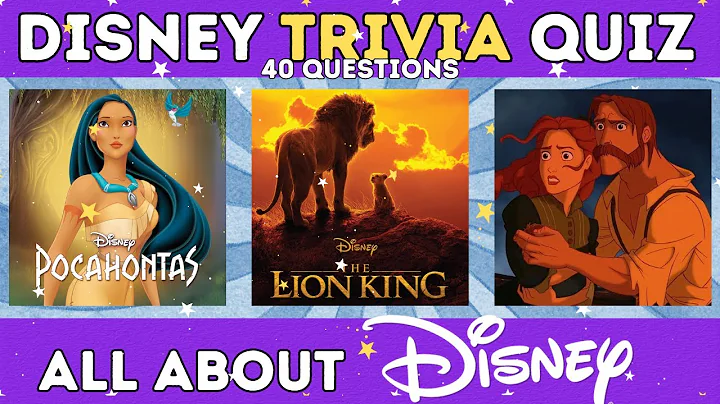 The Disney Trivia Quiz | 40 Disney Questions | All About Disney Movies and characters