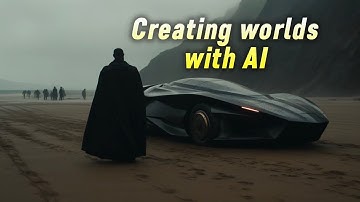 Creating worlds with Midjourney & Pika labs - Sci-fi AI prompt animations