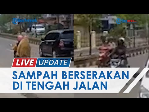 Viral Video Sampah Diduga Sengaja Ditebar di Jalanan Lampung Utara