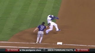 Tulo's throw, Helton's tag record the out