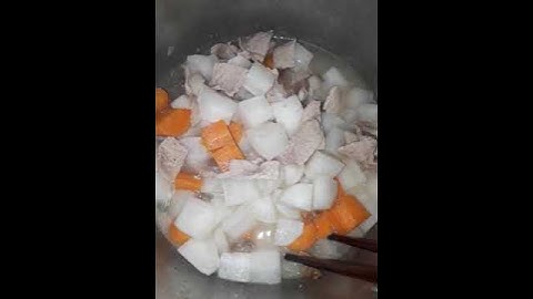 thịt kho củ cải