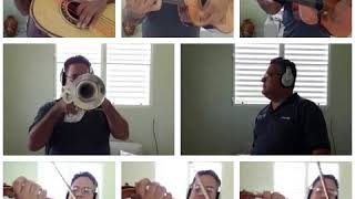 Video thumbnail of "El Dos Negro (pasodoble) - Monchin ejecutando todos los instrumentos."
