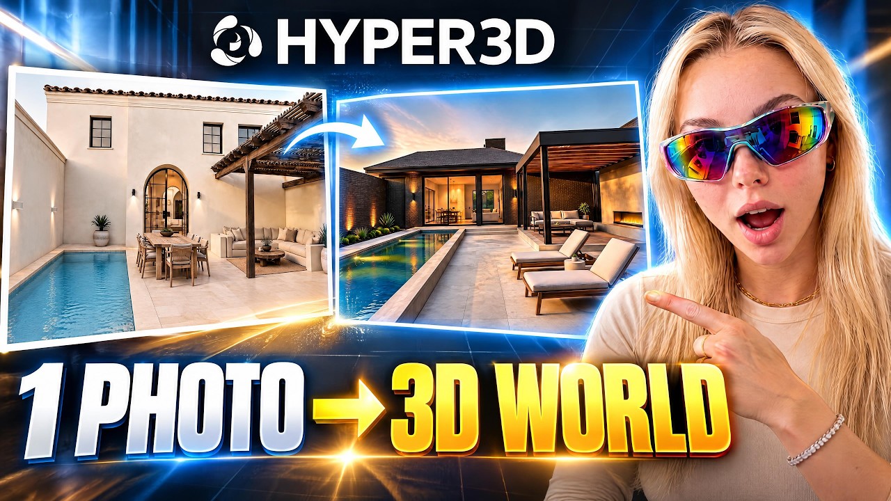 Hyper3D WorldGen rebuilt my backyard from one photo - YouTube