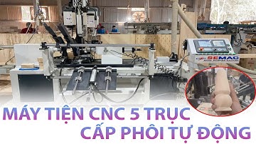 Máy Tiện CNC 5 Trục Dao Cấp Phôi Tự Động - Máy Tiện CNC 5 Trục Thông Minh - SMQH 1000/4