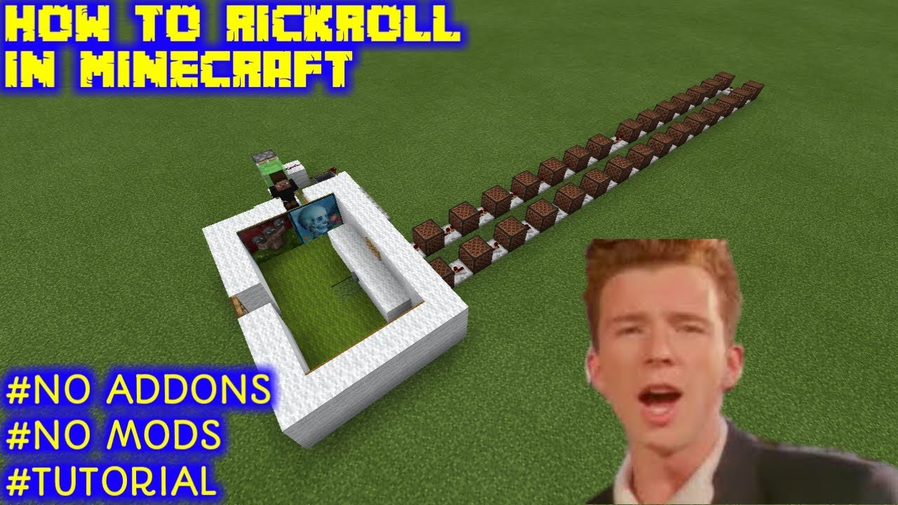 Rick Roll QR Code minecraft tutorial 