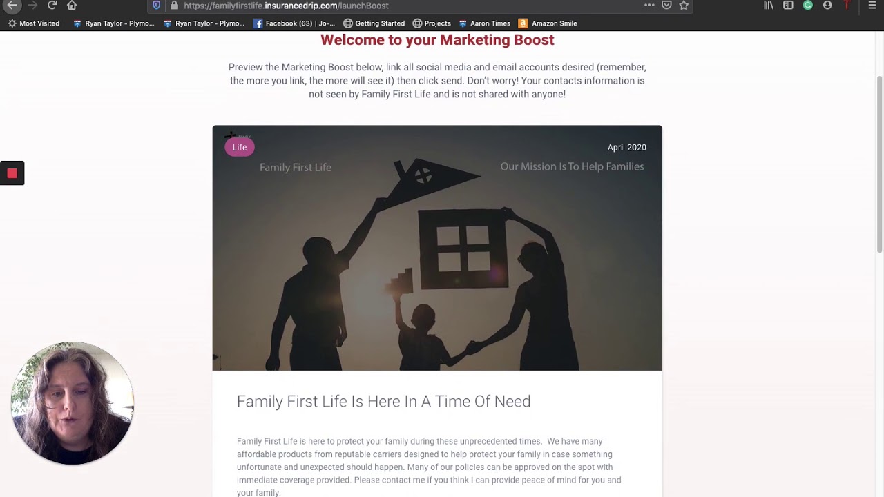 Family First Life Boost on InsuranceDrip Intro for Agents YouTube