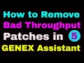 5 how to remove bad throughput patches in drive test with genex assistant