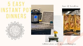 5 Fast Weeknight Instant Pot Recipes Collaboration w/@annabellebayhan | Cook with me|Instant Pot